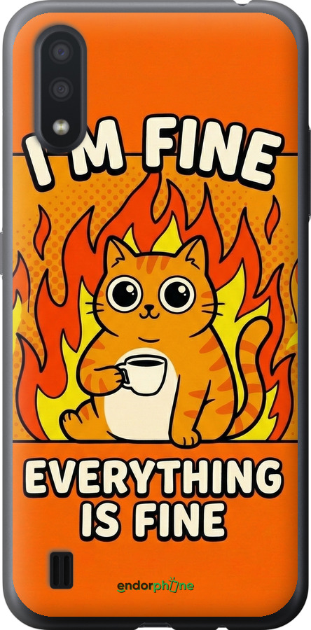 2D пластиковий чехол Funny Cat для Samsung Galaxy A01 A015F - 6786t-1842 изображение 