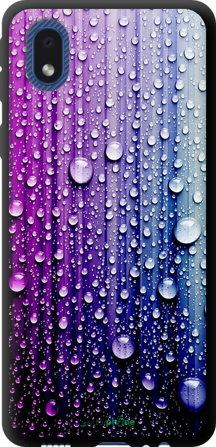 

TPU чорний чохол "Краплини води" для Samsung Galaxy A01 Core A013F, Синій
