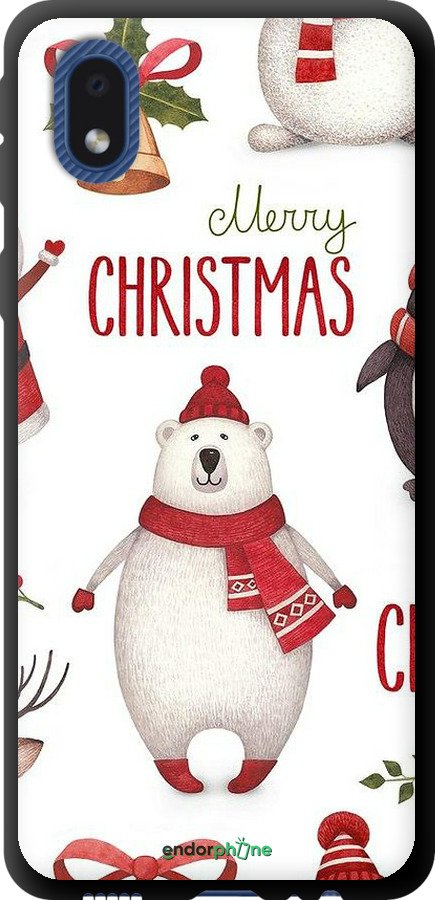 TPU чехол Merry Christmas для Samsung Galaxy A01 Core A013F - 4106b-2065 изображение 