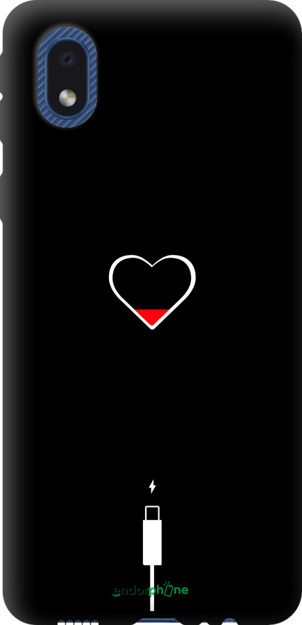 TPU чехол Подзарядка сердца для Samsung Galaxy A01 Core A013F - 4274b-2065 изображение 