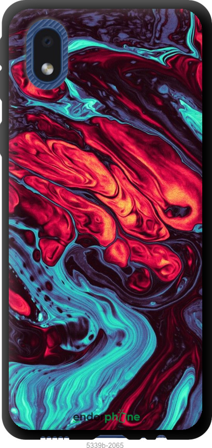 TPU чехол Синя червона абстакція для Samsung Galaxy A01 Core A013F - 5339b-2065 изображение 