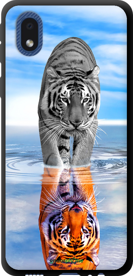 TPU чехол Тигр для Samsung Galaxy A01 Core A013F - 6016b-2065 изображение 