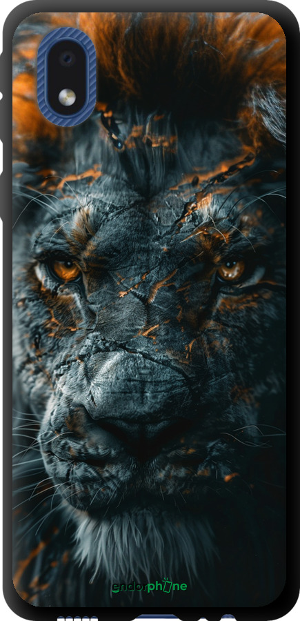TPU чехол Полум'яний лев для Samsung Galaxy A01 Core A013F - 6153b-2065 изображение 