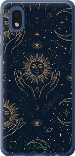 Силіконовий чехол Celestial Harmony: Sun & Moon Gold Mystic Pattern для Samsung Galaxy A01 Core A013F - 6778u-2065 изображение 