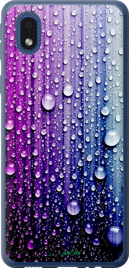 

Силіконовий чохол "Краплини води" для Samsung Galaxy A01 Core A013F, Синій