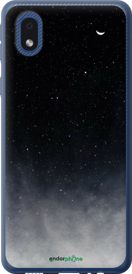 Силіконовий чехол Голубые облака, Голубая луна для Samsung Galaxy A01 Core A013F - 6396u-2065 изображение 