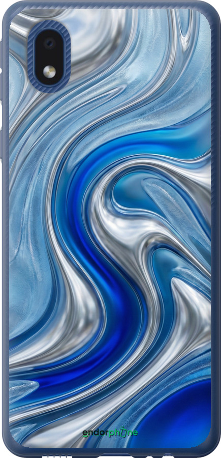 Силиконовый чехол Liquid Chrome для Samsung Galaxy A01 Core A013F - 6781u-2065 изображение 