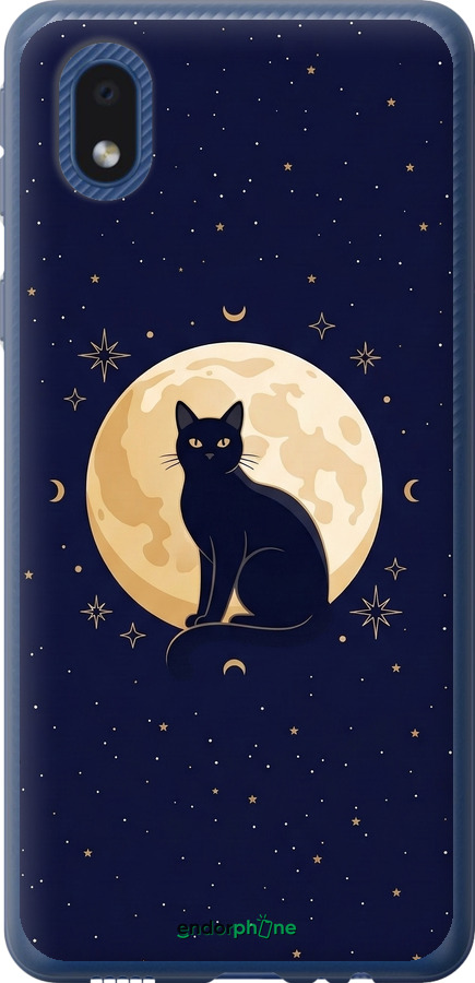Силіконовий чехол Cute Cat Celestial/Witchy для Samsung Galaxy A01 Core A013F - 6787u-2065 изображение 