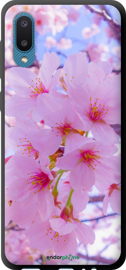 TPU чехол Сакура для Samsung Galaxy A02 A022G - 6029b-2260 изображение 