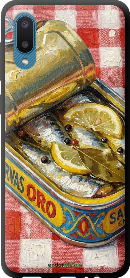 TPU чехол Vintage Sardine Tin Phone для Samsung Galaxy A02 A022G - 6772b-2260 изображение 