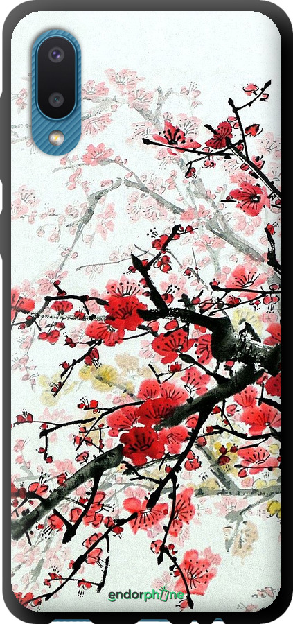 TPU чехол Цветущий куст для Samsung Galaxy A02 A022G - 831b-2260 изображение 