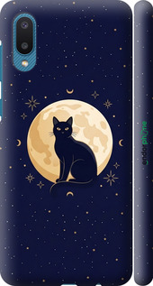 3D пластиковый матовый чехол 'Cute Cat Celestial/Witchy' для Samsung Galaxy A02 A022G изображение 3