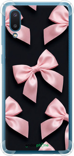 Силіконовий протиударний с посиленими кутами чехол Coquette Ribbons Dark Coquette для Samsung Galaxy A02 A022G - 6767sp-2260 изображение 