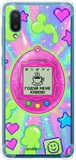 Силикон с усиленными углами чехол Y2K Aesthetic Retro Pet: Годуй мене кавою для Samsung Galaxy A02 A022G - 6784sp-2260 изображение 