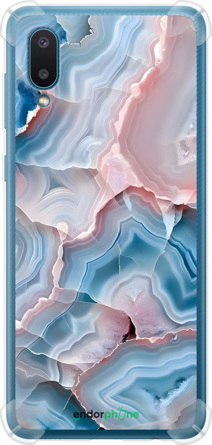 Силикон с усиленными углами чехол Мрамор для Samsung Galaxy A02 A022G - 6306sp-2260 изображение 