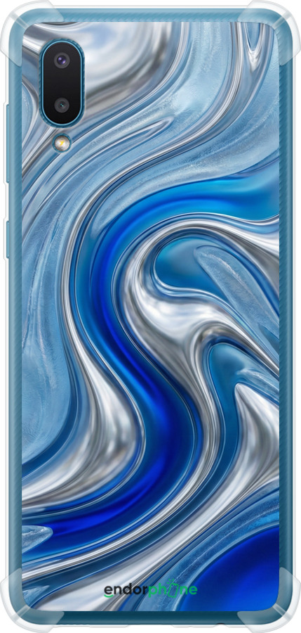 Силіконовий протиударний с посиленими кутами чехол Liquid Chrome для Samsung Galaxy A02 A022G - 6781sp-2260 изображение 