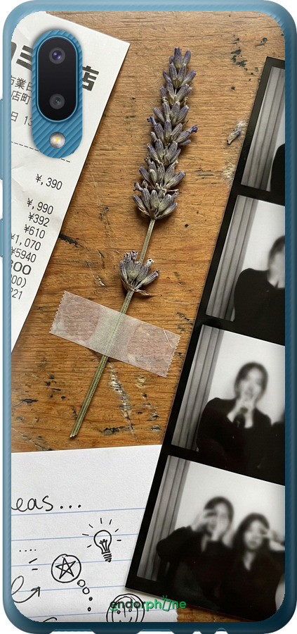 Силиконовый чехол Aesthetic Scrapbook Collage для Samsung Galaxy A02 A022G - 6773u-2260 изображение 