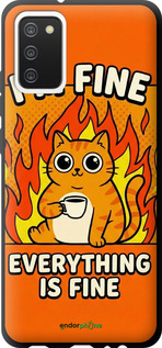 TPU чехол Funny Cat для Samsung Galaxy A02s A025F - 6786b-2203 изображение 