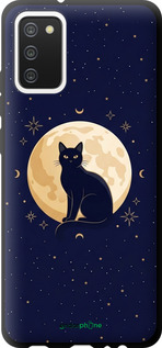 TPU чехол Cute Cat Celestial/Witchy для Samsung Galaxy A02s A025F - 6787b-2203 изображение 