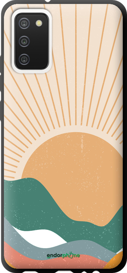 TPU чехол Горы и солнце v2 для Samsung Galaxy A02s A025F - 5488b-2203 изображение 
