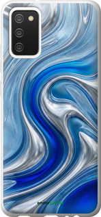 2D пластиковый чехол Liquid Chrome для Samsung Galaxy A02s A025F - 6781t-2203 изображение 