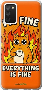 2D пластиковый чехол 'Funny Cat' для Samsung Galaxy A02s A025F изображение 8