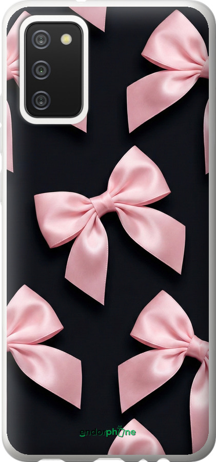 2D пластиковый чехол Coquette Ribbons Dark Coquette для Samsung Galaxy A02s A025F - 6767t-2203 изображение 