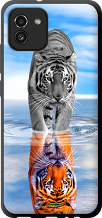 TPU чехол Тигр для Samsung Galaxy A03 A035F - 6016b-2499 изображение 