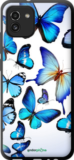 TPU чехол Бабочки для Samsung Galaxy A03 A035F - 6023b-2499 изображение 