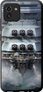 TPU чехол Линкор, world of tanks, wargaming, военный корабль для Samsung Galaxy A03 A035F - 6453b-2499 изображение 