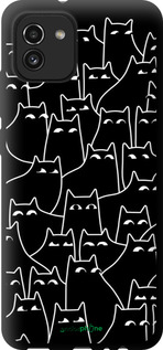 TPU чехол С изображением кошек для Samsung Galaxy A03 A035F - 6470b-2499 изображение 