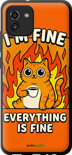 TPU чехол Funny Cat для Samsung Galaxy A03 A035F - 6786b-2499 изображение 