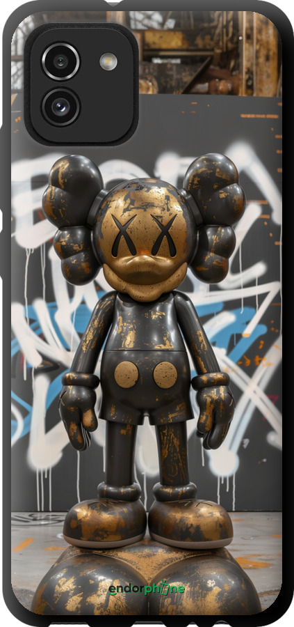 TPU чехол Bronze kaws v3 для Samsung Galaxy A03 A035F - 6099b-2499 изображение 