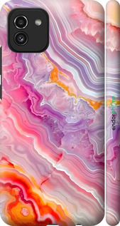 3D пластиковий матовий чехол Мрамор 2 для Samsung Galaxy A03 A035F - 6307m-2499 изображение 