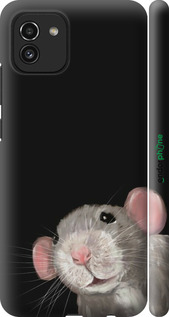 3D пластиковый матовый чехол 'The Peeking Rat' для Samsung Galaxy A03 A035F -  изображение 22