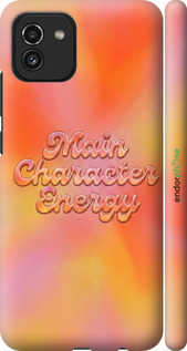 3D пластиковий матовий чехол Aura Gradient Main Character Energy Aesthetic Y2K для Samsung Galaxy A03 A035F - 6783m-2499 изображение 