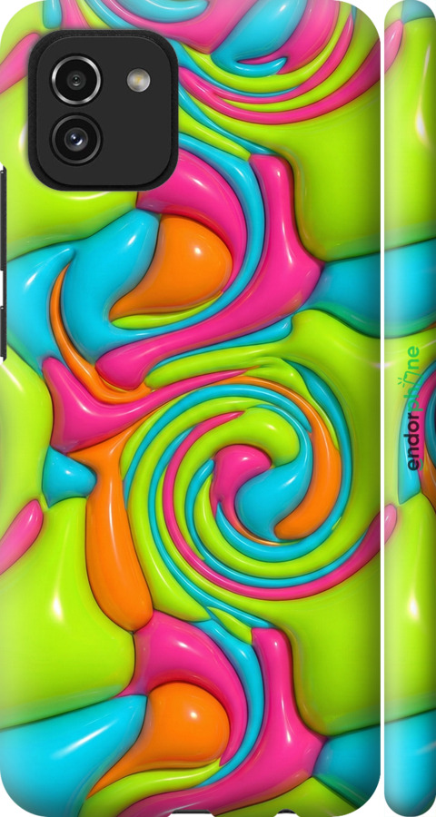 3D пластиковый матовый чехол Y2K Jelly Dream для Samsung Galaxy A03 A035F - 6780m-2499 изображение 