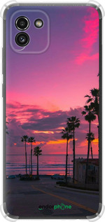 Силикон с усиленными углами чехол Пальмы для Samsung Galaxy A03 A035F - 5873sp-2499 изображение 