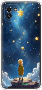 Силикон с усиленными углами чехол Маленький принц для Samsung Galaxy A03 A035F - 6326sp-2499 изображение 