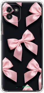 Силикон с усиленными углами чехол Coquette Ribbons Dark Coquette для Samsung Galaxy A03 A035F - 6767sp-2499 изображение 