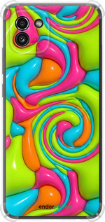 Силикон с усиленными углами чехол Y2K Jelly Dream для Samsung Galaxy A03 A035F - 6780sp-2499 изображение 