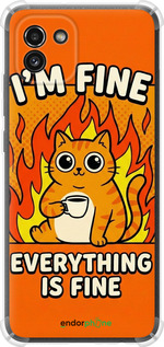 Силикон с усиленными углами чехол Funny Cat для Samsung Galaxy A03 A035F - 6786sp-2499 изображение 