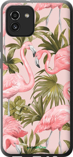 Силиконовый чехол фламинго 2 для Samsung Galaxy A03 A035F - 4360u-2499 изображение 