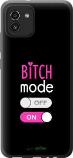 Силиконовый чехол Bitch mode для Samsung Galaxy A03 A035F - 4548u-2499 изображение 