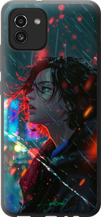 Силиконовый чехол Ночные огни для Samsung Galaxy A03 A035F - 6096u-2499 изображение 