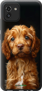 Силіконовий чехол Cocker spaniel на чорному фоні для Samsung Galaxy A03 A035F - 6137u-2499 изображение 