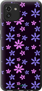 Силиконовый чехол с  цветами для Samsung Galaxy A03 A035F - 6258u-2499 изображение 