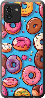 Силиконовый чехол Пончики для Samsung Galaxy A03 A035F - 6318u-2499 изображение 