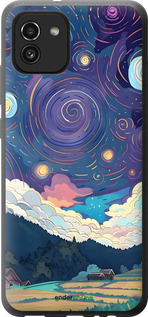 Силиконовый чехол Креативный арт для Samsung Galaxy A03 A035F - 6322u-2499 изображение 