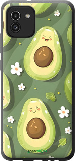 Силиконовый чехол Авокадо для Samsung Galaxy A03 A035F - 6380u-2499 изображение 